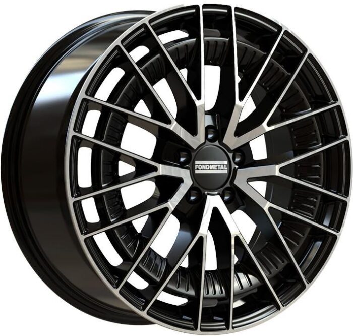 Fondmetal Kari Glossy Black Machined 9x19 5x112 ET49
