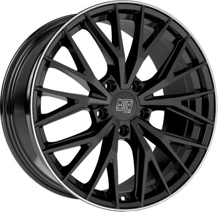 MSW 44 Gloss Black+Diamond Lip 10,5x20 5x130 ET55