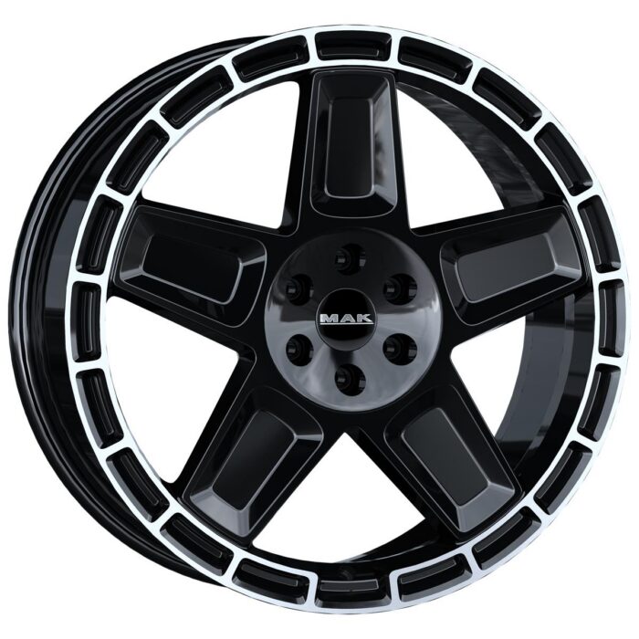 MAK Trek Gloss Black Mirror Ring 9x20 6x139.7 ET55