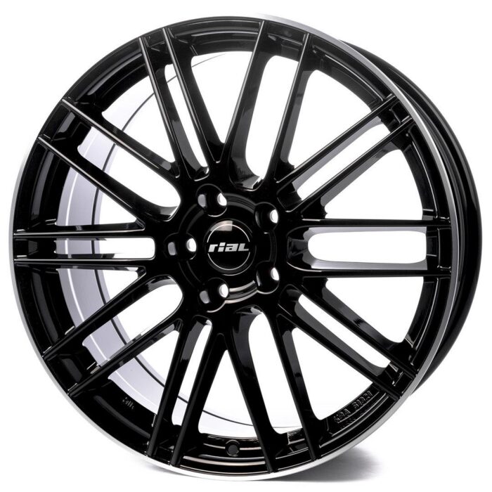 Rial Kibo diamond-black polished lip 8x18 5x112 ET48