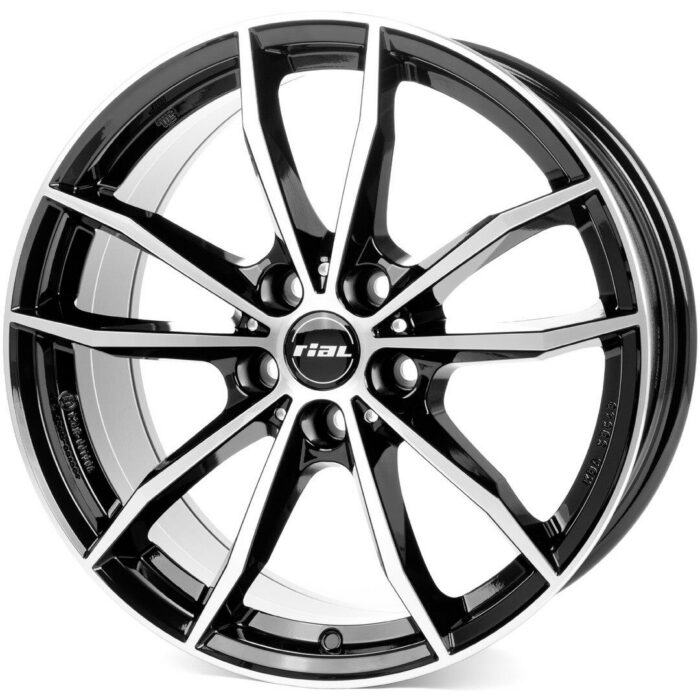 Rial X12X diamond-black frontpolished 9x20 5x112 ET35