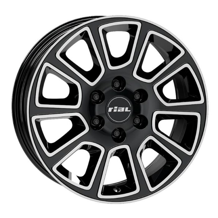 Rial Transporter 2 diamond-black frontpolished 7x17 6x130 ET50