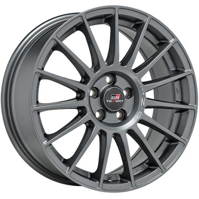 OZ Racing Superturismo TGR-WRT Matt Graphite + Silver Lettering 8x18 5x100 ET45
