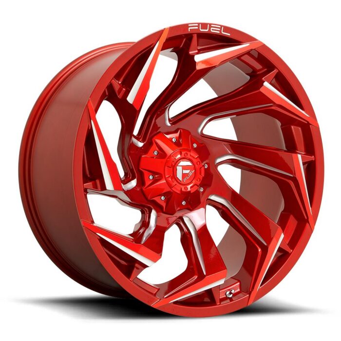 Fuel D754 Reaction Candy Red Milled 9x20 6x139.7 ET1
