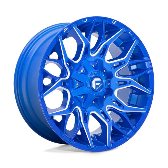 Fuel D770 Twitch Anodized Blue Milled 9x20 6x139.7 ET1