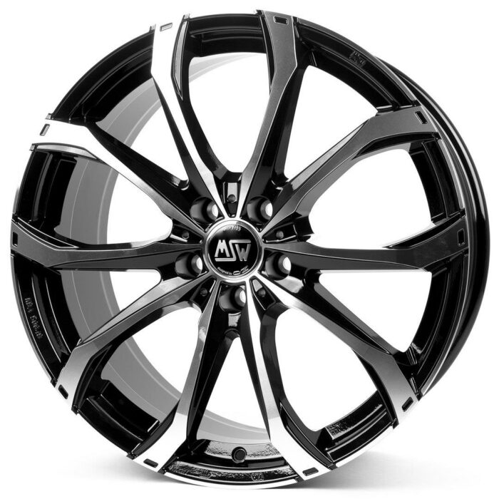 MSW 48 Gloss Black Full Polished 8x19 5x112 ET21