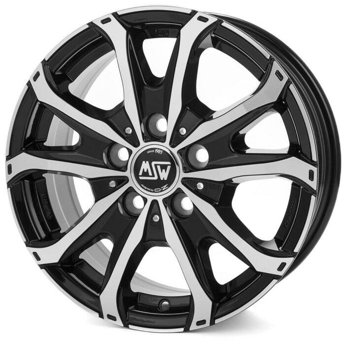 MSW 48 Van Gloss Black Full Polished 6,5x16 5x120 ET60